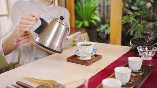 泡茶喝茶品茶茶文化中国风