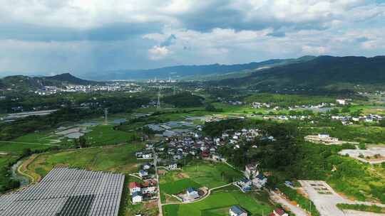 航拍乡村田园风光