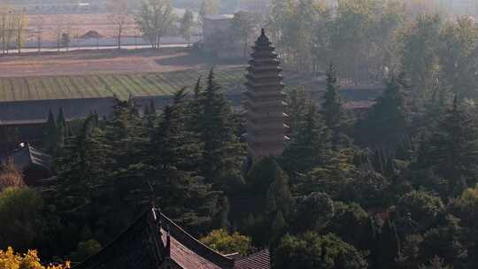 航拍洛阳白马寺