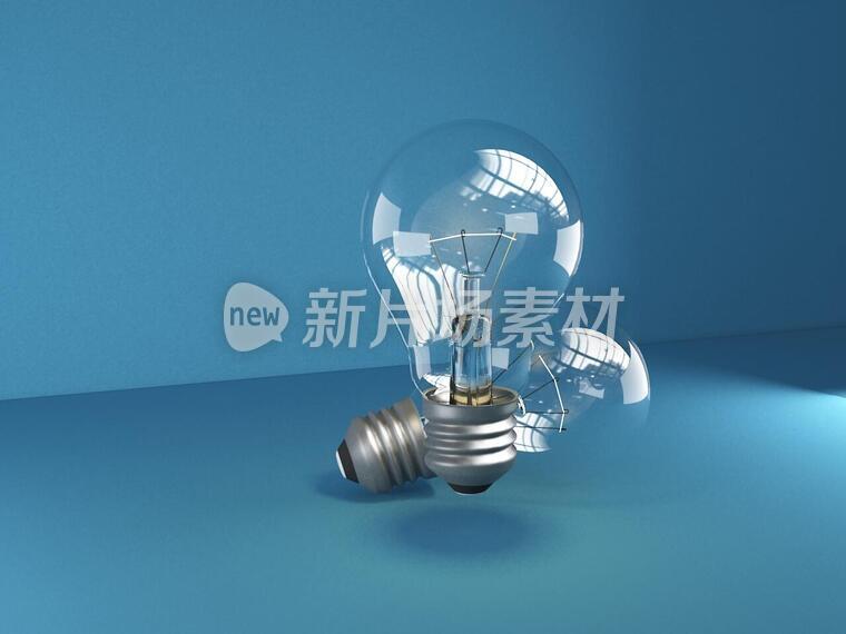 崭新的灯泡C4D工程文件3D模型