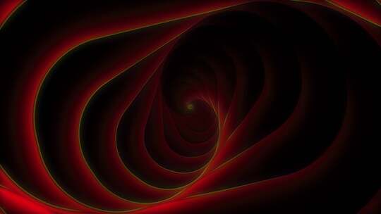 催眠隧道循环背景红色4K