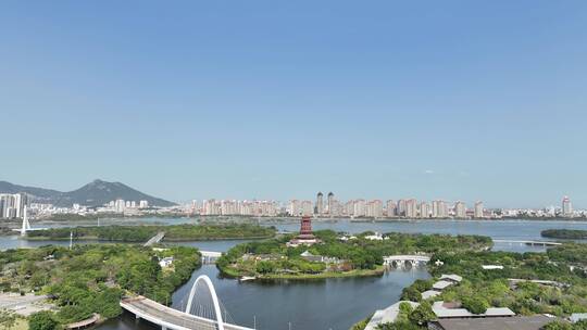 厦门园林博览苑航拍厦门风光风景