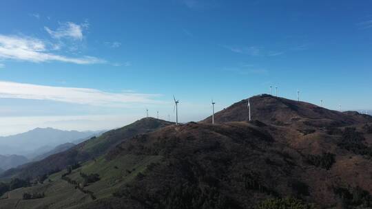 航拍浙江东阳东白山