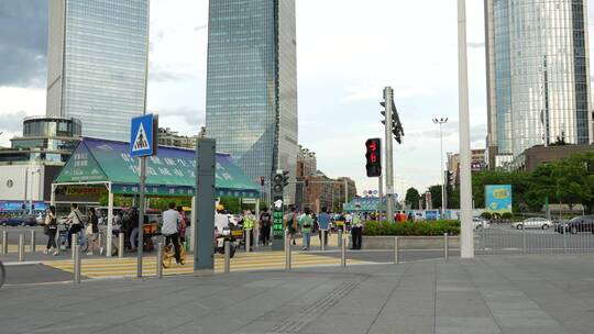 城市道路街景车流实拍合集