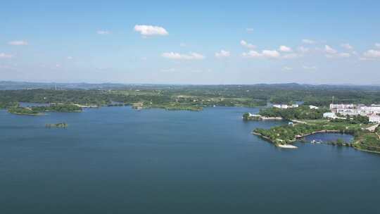 航拍湖北随州徐家河风景区4A景区