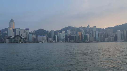 香港维多利亚港湾空镜