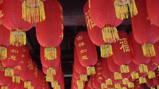 中式灯笼特写