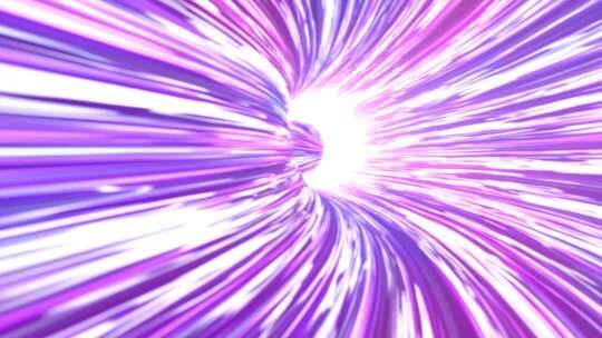 紫色光线隧道穿梭效果素材
