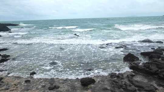 广西北海涠洲岛大海南岸鳄鱼山旅游旅行