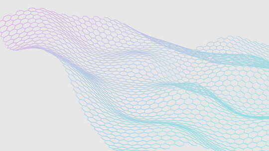 抽象六边形网格背景动画