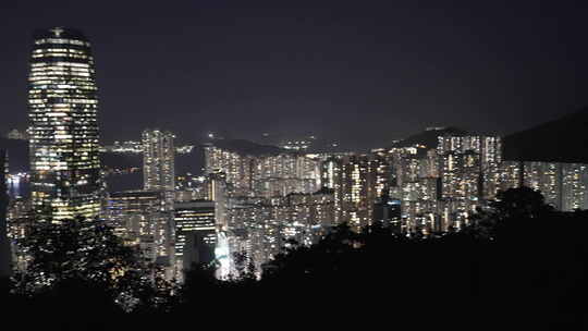 宝马山拍摄香港东区建筑夜景