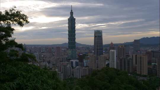 台北城市景观的延时