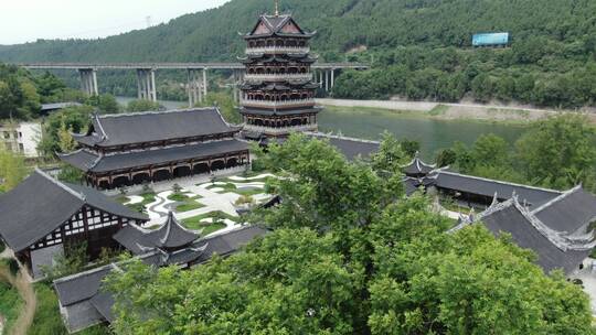 古建筑 古镇 中式园林 中国风 中国元素
