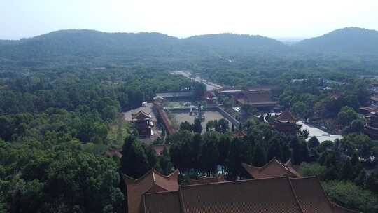 武汉江夏区龙泉寺航拍