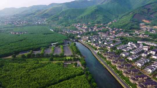 杭州余杭风光双溪漂流景区