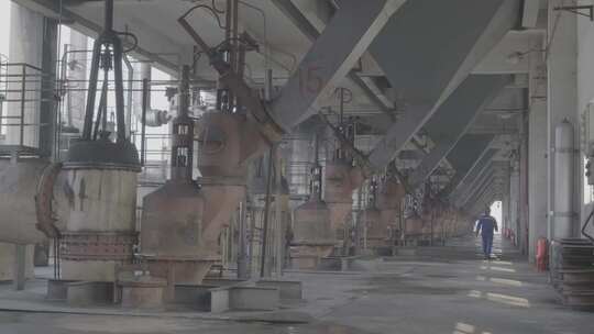 化工厂航拍车间制造机器生产生产线厂房