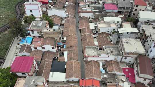 福建省漳州市龙海观音亭航拍