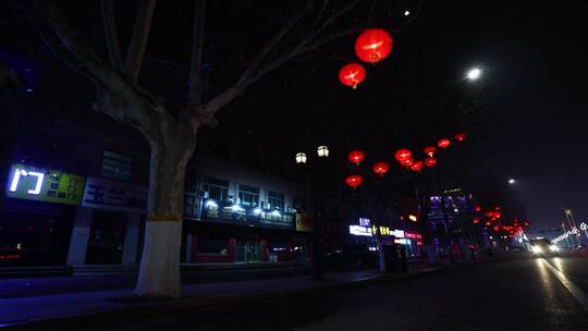 节日气氛大红灯笼
