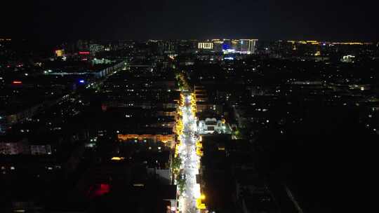 许昌曹魏古城夜景航拍