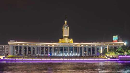 天津站夜景延时天津火车站夜景延时