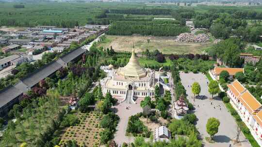 航拍洛阳白马寺