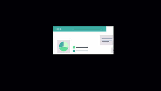 4K业务数据分析报告演示动画-透明视频素材模板下载