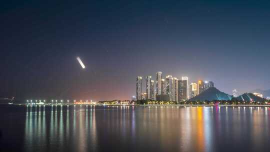 深圳湾星轨夜景