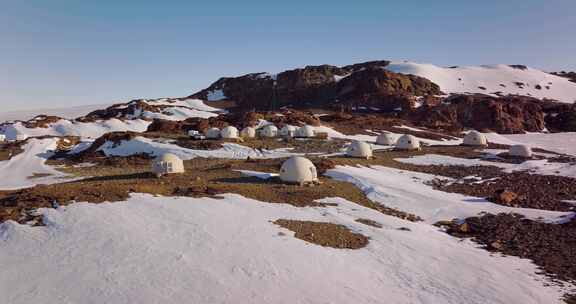 南极，营地基地，科学站，雪