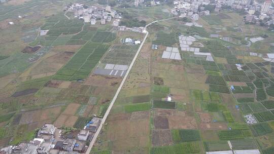 农村田野大全景