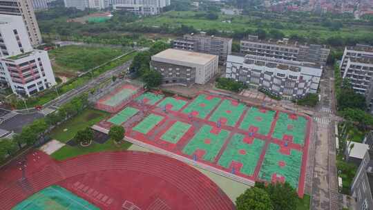 航拍厦门同安职业技术学校