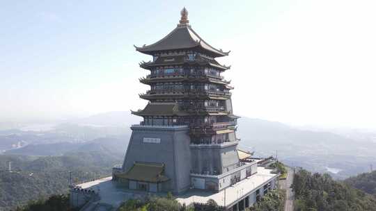 黄石东方山 塔 航拍 大气 山