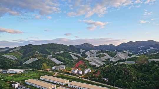 江西赣州赣南寻乌县脐橙种植基地航拍