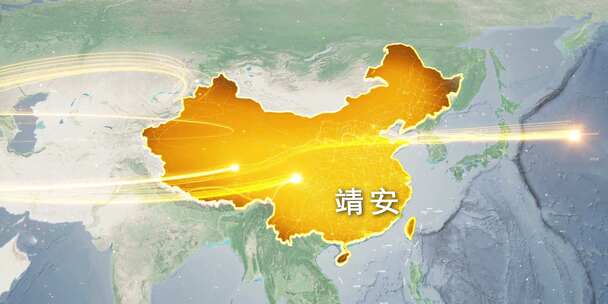 宜春靖安县地图辐射到世界覆盖全球 6