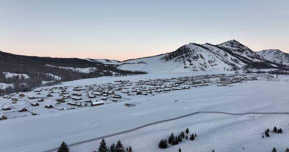 新疆旅游地-喀纳斯、禾木（冬季雪景）