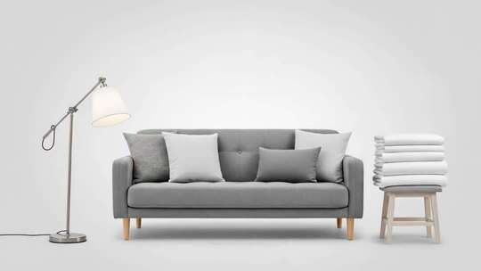 简约灰色沙发家居展示