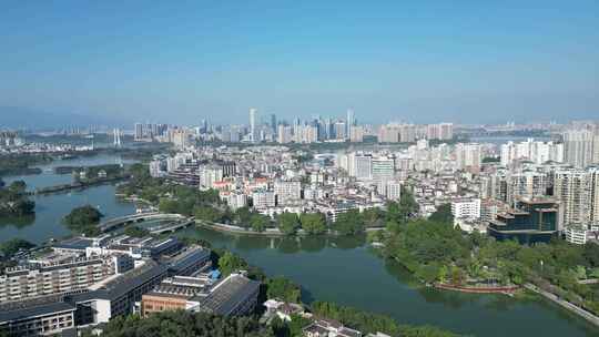 航拍惠州大景惠州城市建设