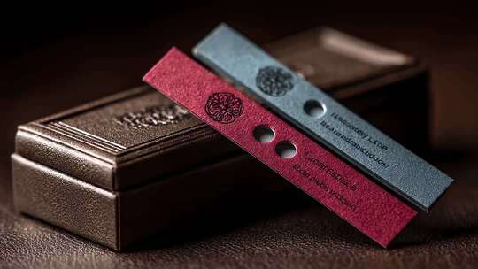 精致礼品盒与特色名片设计展示