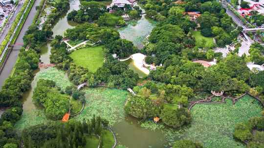 深圳罗湖区洪湖公园水贝片区城市航拍宣传片