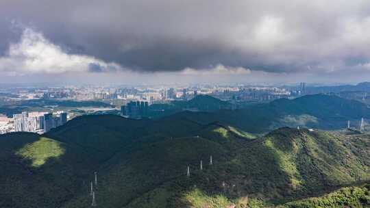 4K 罗湖洪湖公园荔枝公园南山区延时航拍