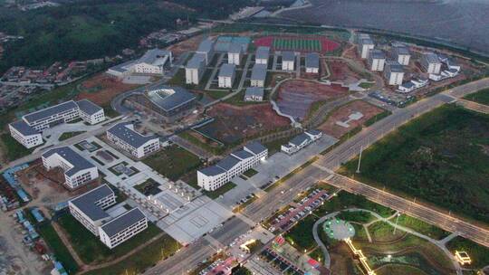 城市建筑的航拍风景