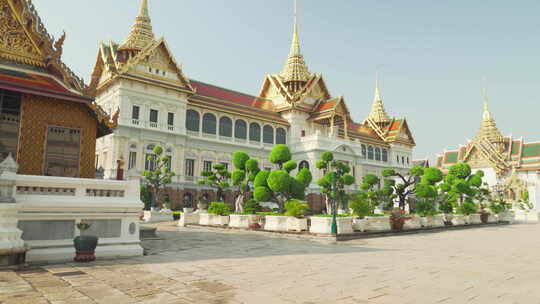 泰国曼谷大皇宫的绝妙景色视频素材模板下载