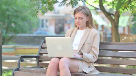 女商人因笔记本电脑户外损失而震惊