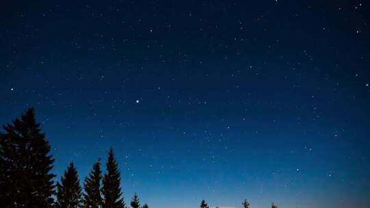 夜晚夜空星空流星