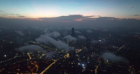 广东省东莞市云海航拍