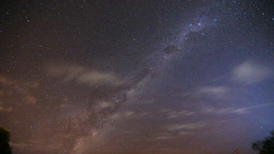 西澳大利亚银河系的时移