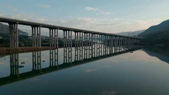 云南丽江段金沙江大桥视频素材模板下载
