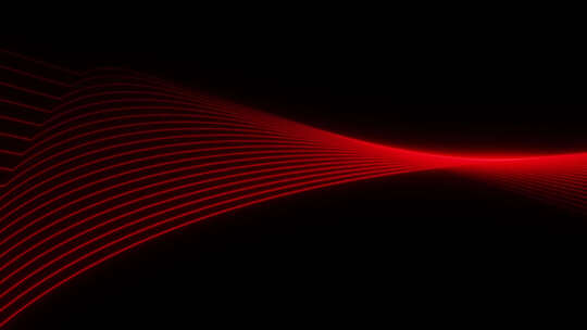 带通道 科技线条 红色线条 抽象光影线条