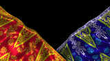 印度尼西亚民族丝绸图案布织物波浪松糕Al高清在线视频素材下载