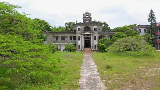 台山庙边学校航拍