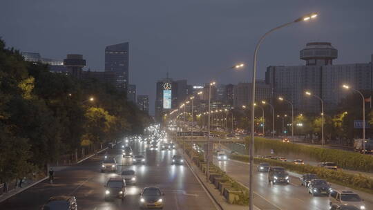 夜景车流 北京夜景车流